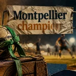 Montpellier champion de france 2011-2012 : ballon et banderole