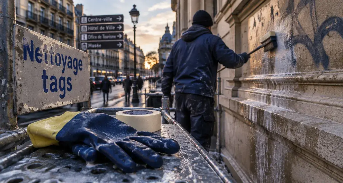 Montpellier : 250 tags effacés dans le centre-ville après les émeutes