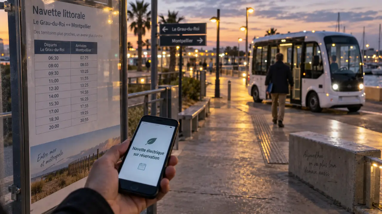 Une navette électrique relie le Grau-du-Roi à Montpellier sur réservation