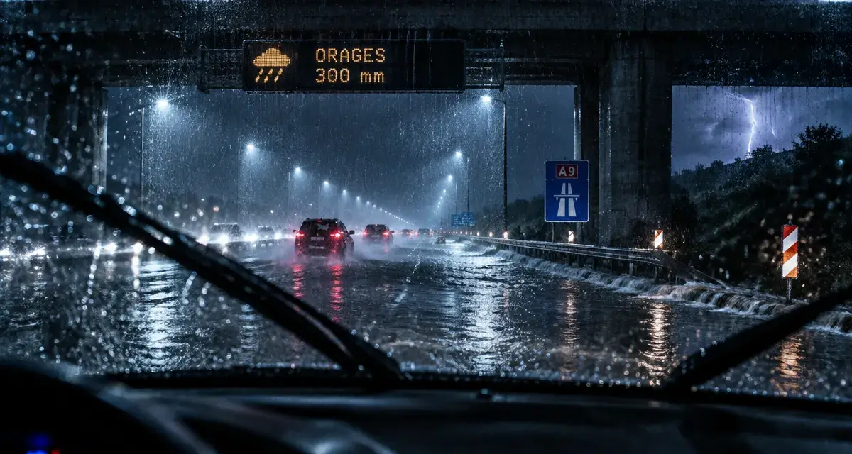 Orages : jusqu’à 300 mm de pluie attendus autour de Montpellier lundi