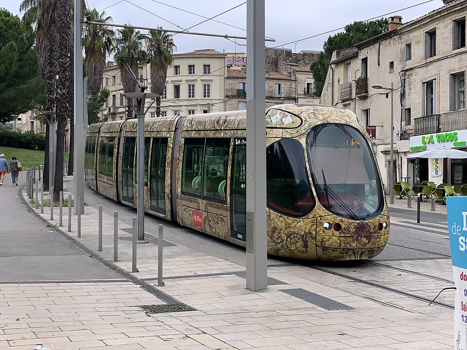 Rame de la ligne 4 à la station Corum, le 12 juillet 2021.